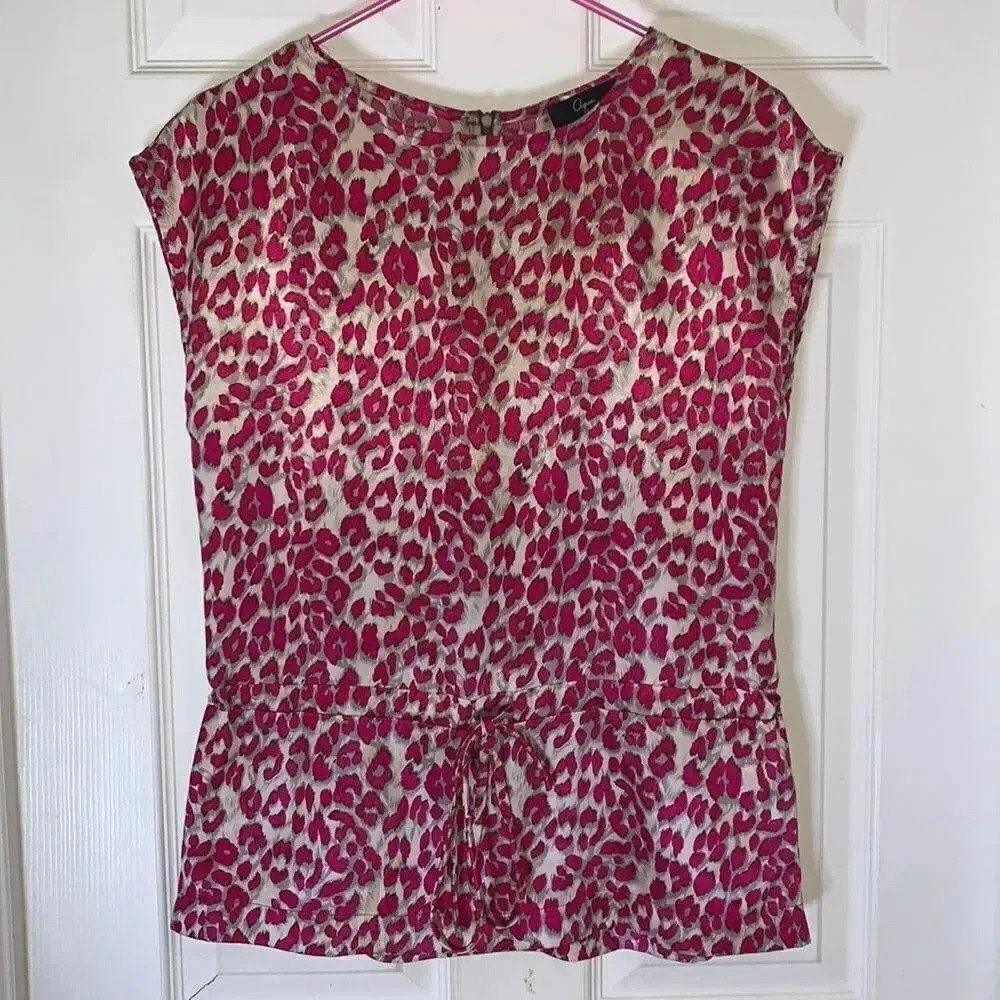 Aqua cheetah print tank